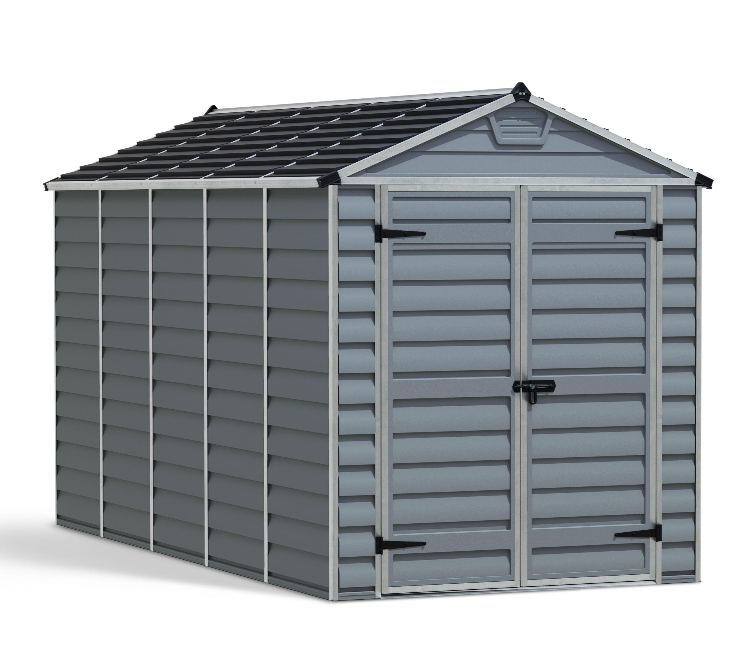 Palram Canopia 6 x 12 ft Skylight Anthracite Polycarbonate Shed — alternate view