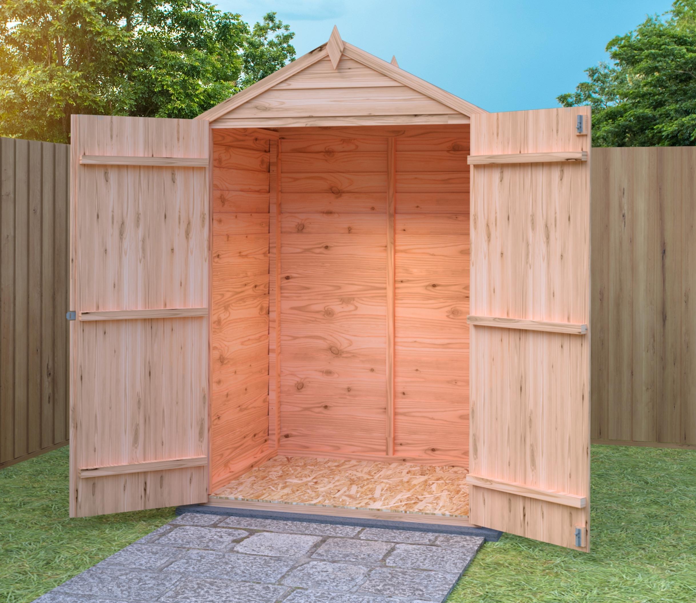Shire Overlap 4 x 3 ft Dip Treated Shed — alternate view